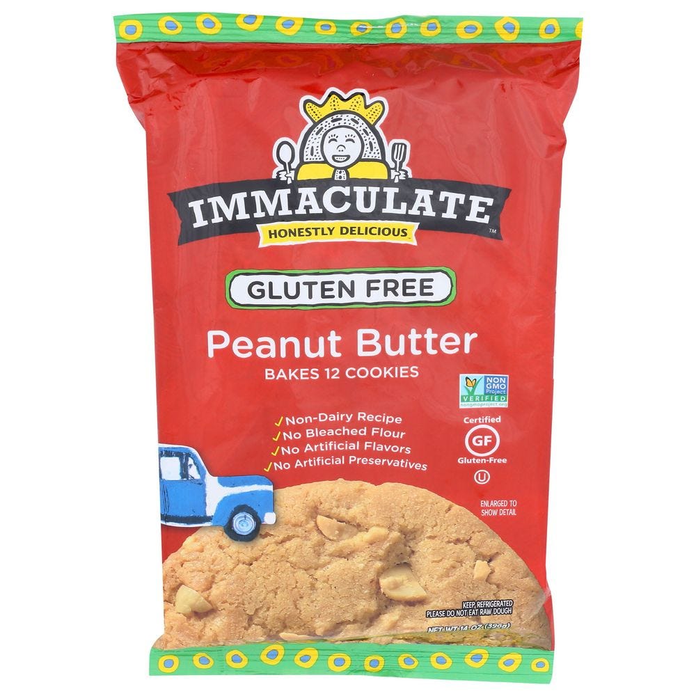 Photo of Immaculate Baking Gluten Free Peanut Butter Cookie Dough, 12 Cookies