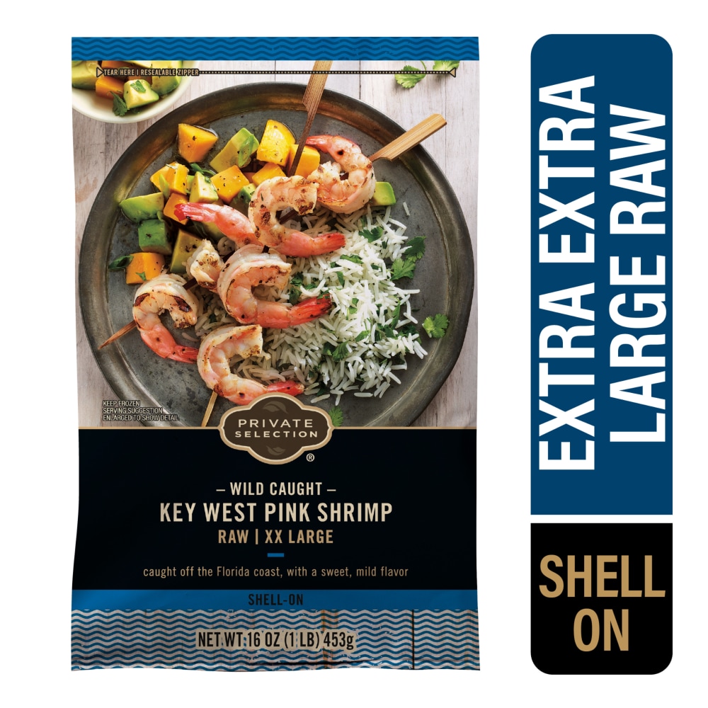 Wild Caught Shell-On Raw Xx Large Key West Pink Shrimp