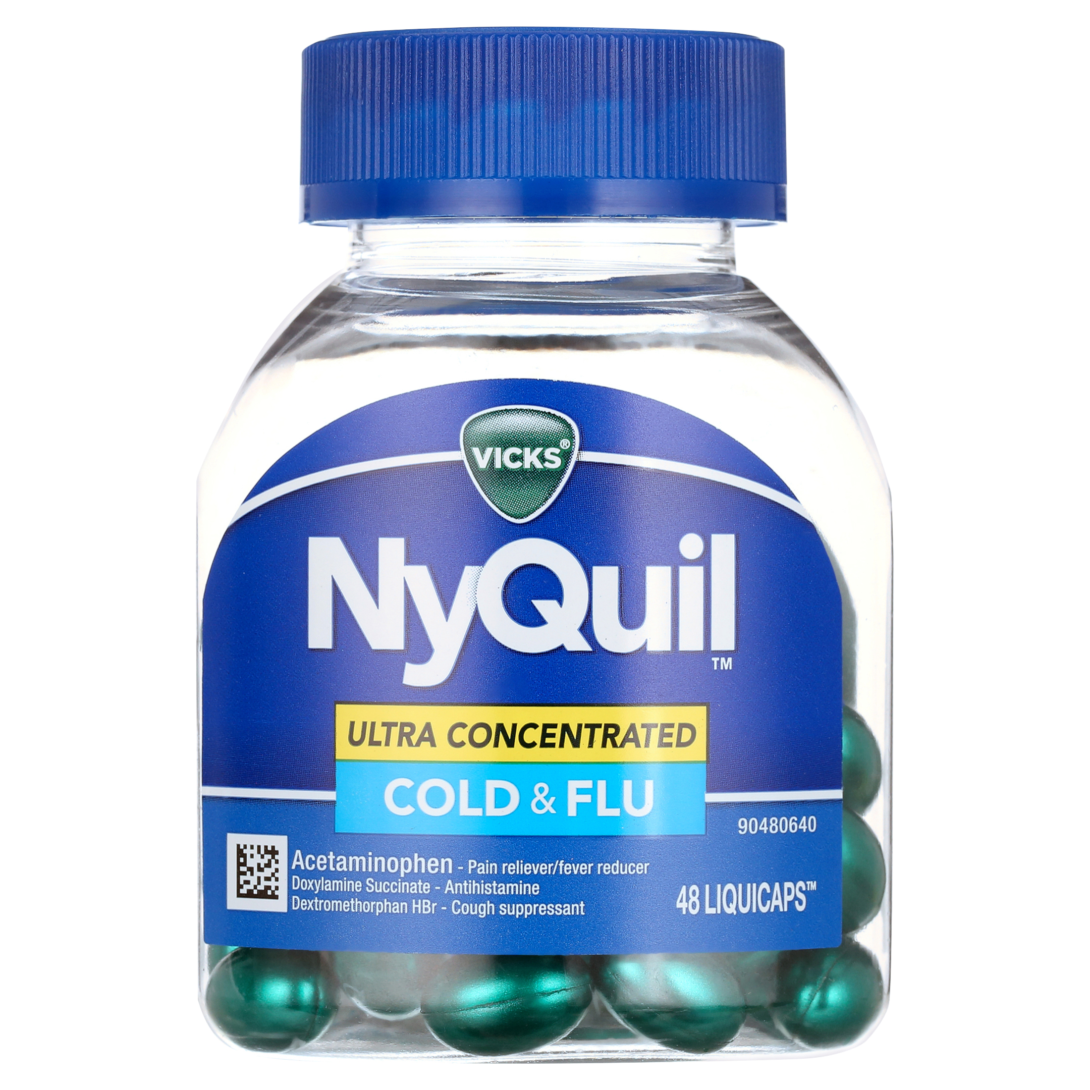 Photo of Vicks NyQuil Ultra Concentrated Cold & Flu Nighttime Relief LiquiCaps