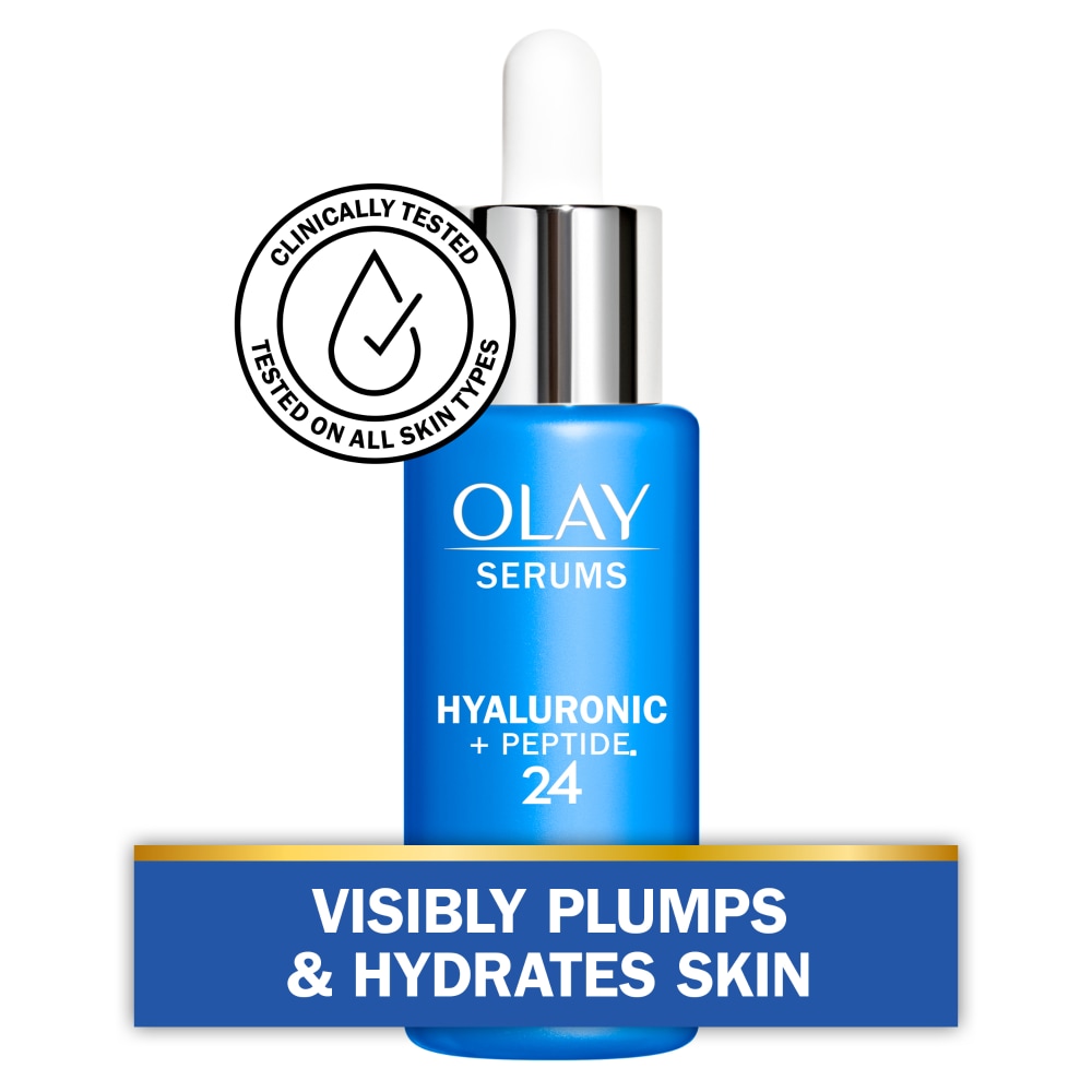 Olay - Hyaluronic + Peptide 24 Fragrance-Free Serum -40 G 1.3Oz