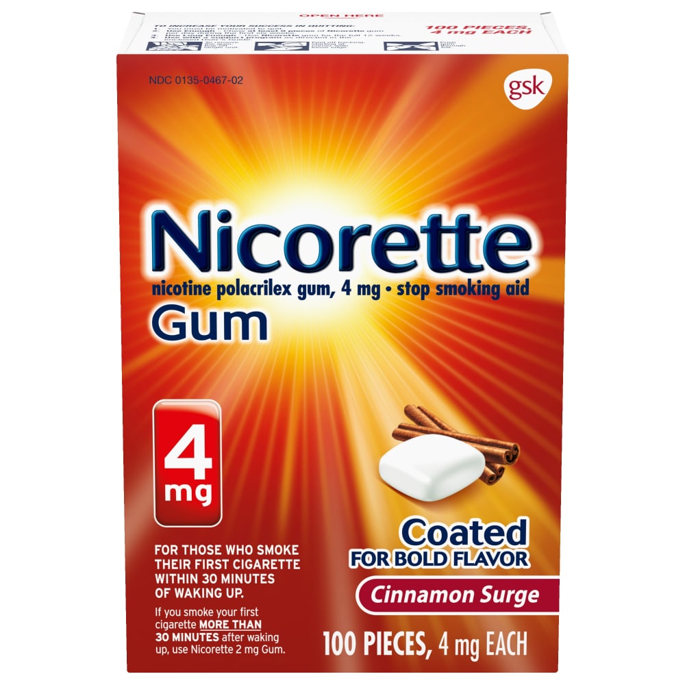 Nicorette - Cinnamon 4Mg/100Ct