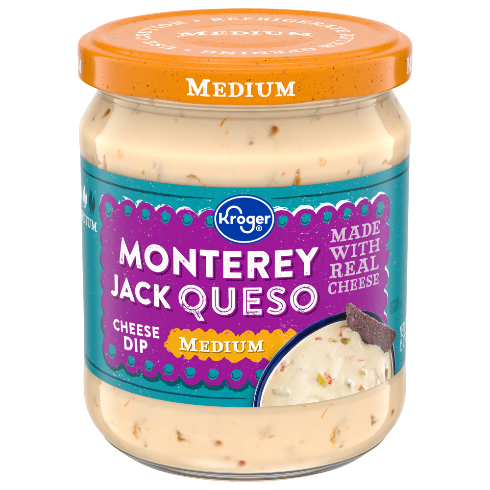 Monterey Jack Queso Cheese Dip, Medium
