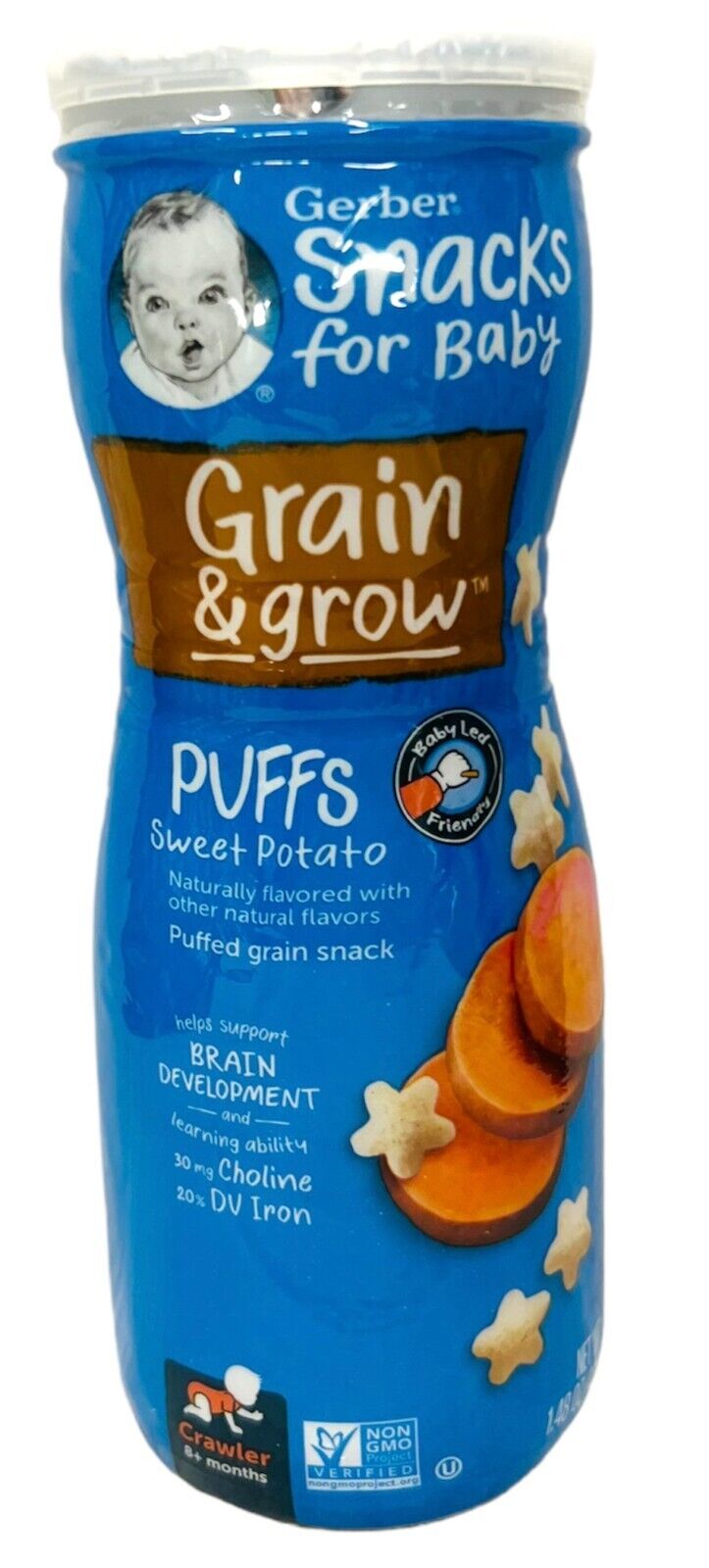Gerber Snacks For Baby Sweet Potato Puffs Grain & Grow - 1.48 Ounce