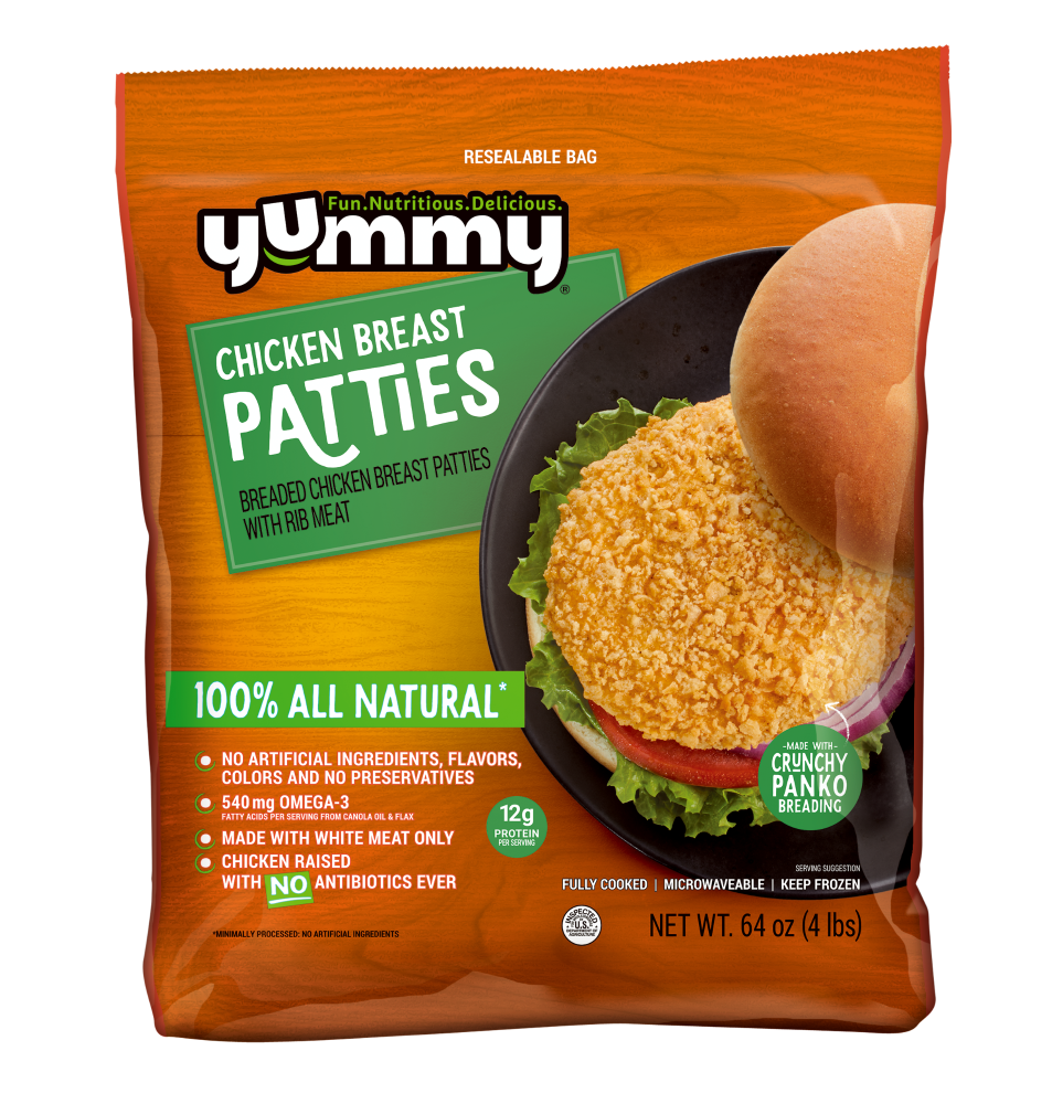 Breaded Chicken Breast Patties with Rib Meat, Breaded Chicken