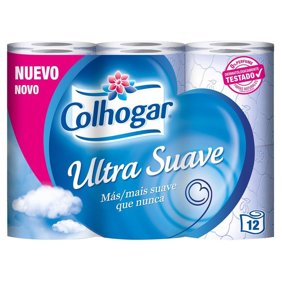 HIGIENICO COLHOGAR ULTRA SUAVE 12 ROLLOS