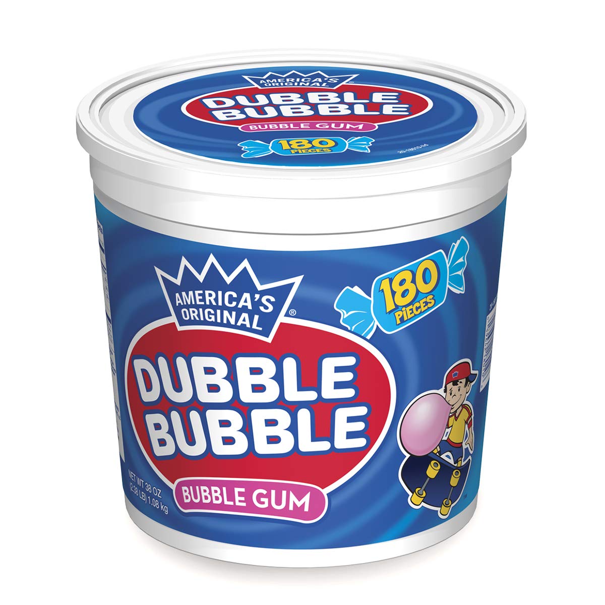 Dubble Bubble Original Gum 180ct Tub