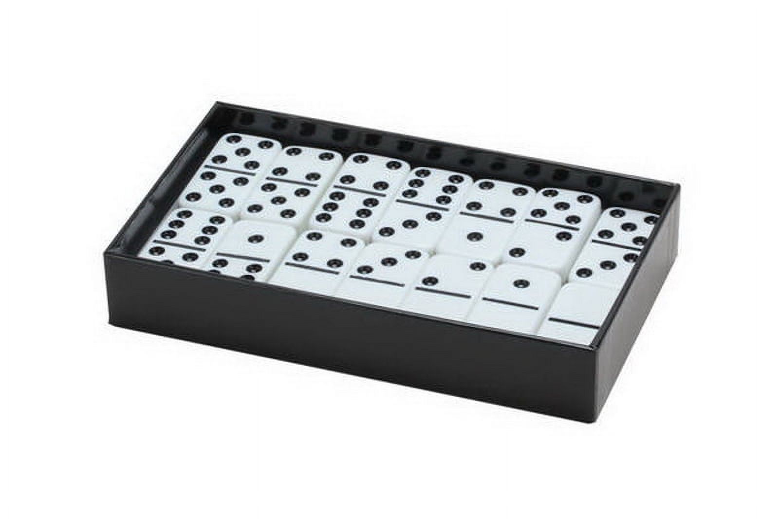 CHH 2308L-WHT Double 6 White Standard Dominoes