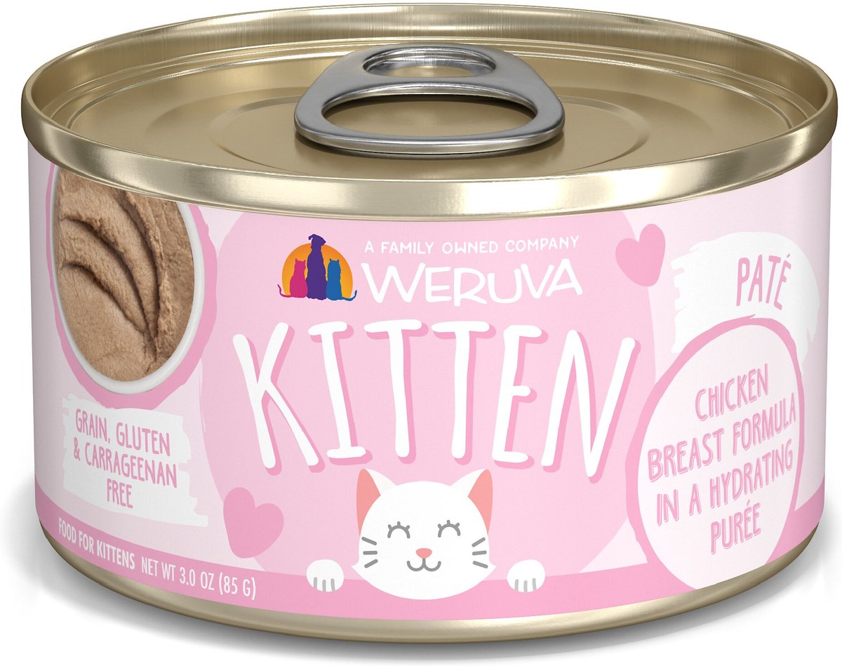 Weruva Kitten Chicken Breast Puree Pate Canned Cat Food