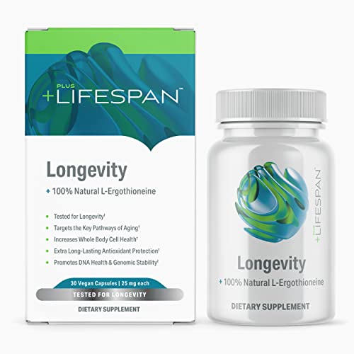 Plus Lifespan 100 Natural Ergothioneine, Active Ingredient In Mushrooms