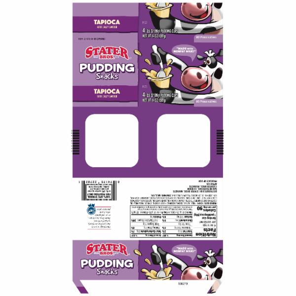 Tapioca Pudding Snacks Cups, Tapioca