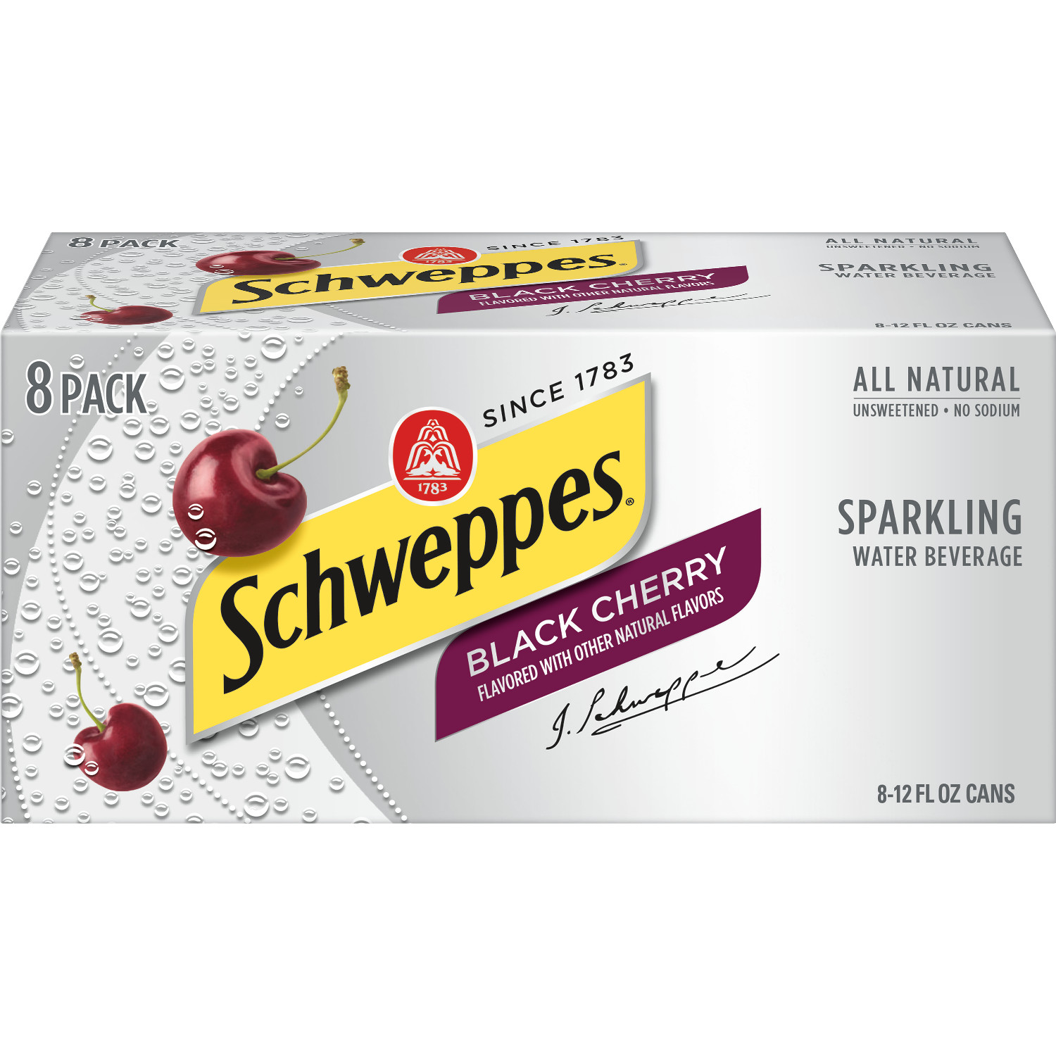 Black Cherry Flavored Sparkling Water, Black Cherry