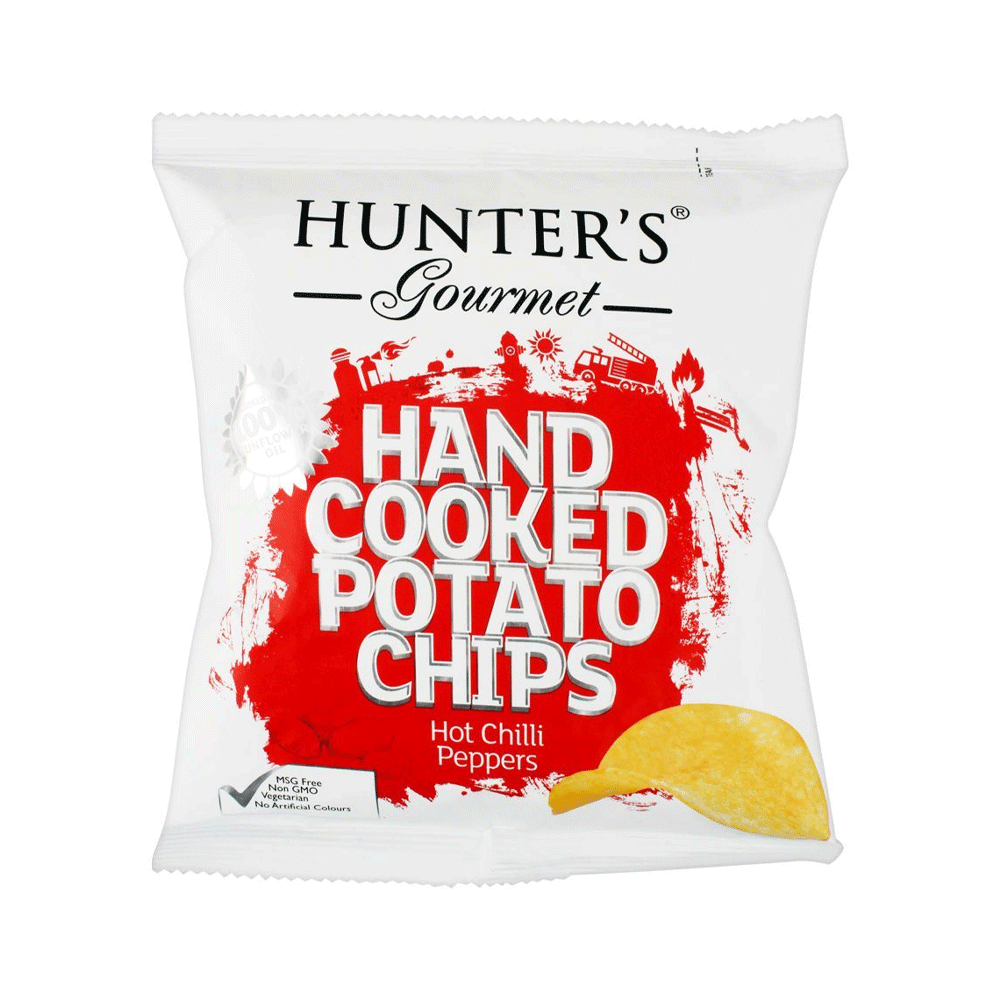 HUNTER GOURMET HC Potato Chips Sea Hot Chili Peppers 40gm