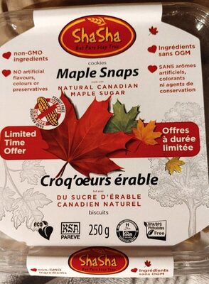 Maple Snaps Cookies, Maple Snaps