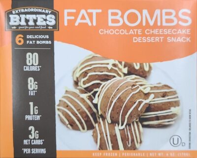 Chocolate Cheesecake Keto Snack Bites, Chocolate Cheesecake