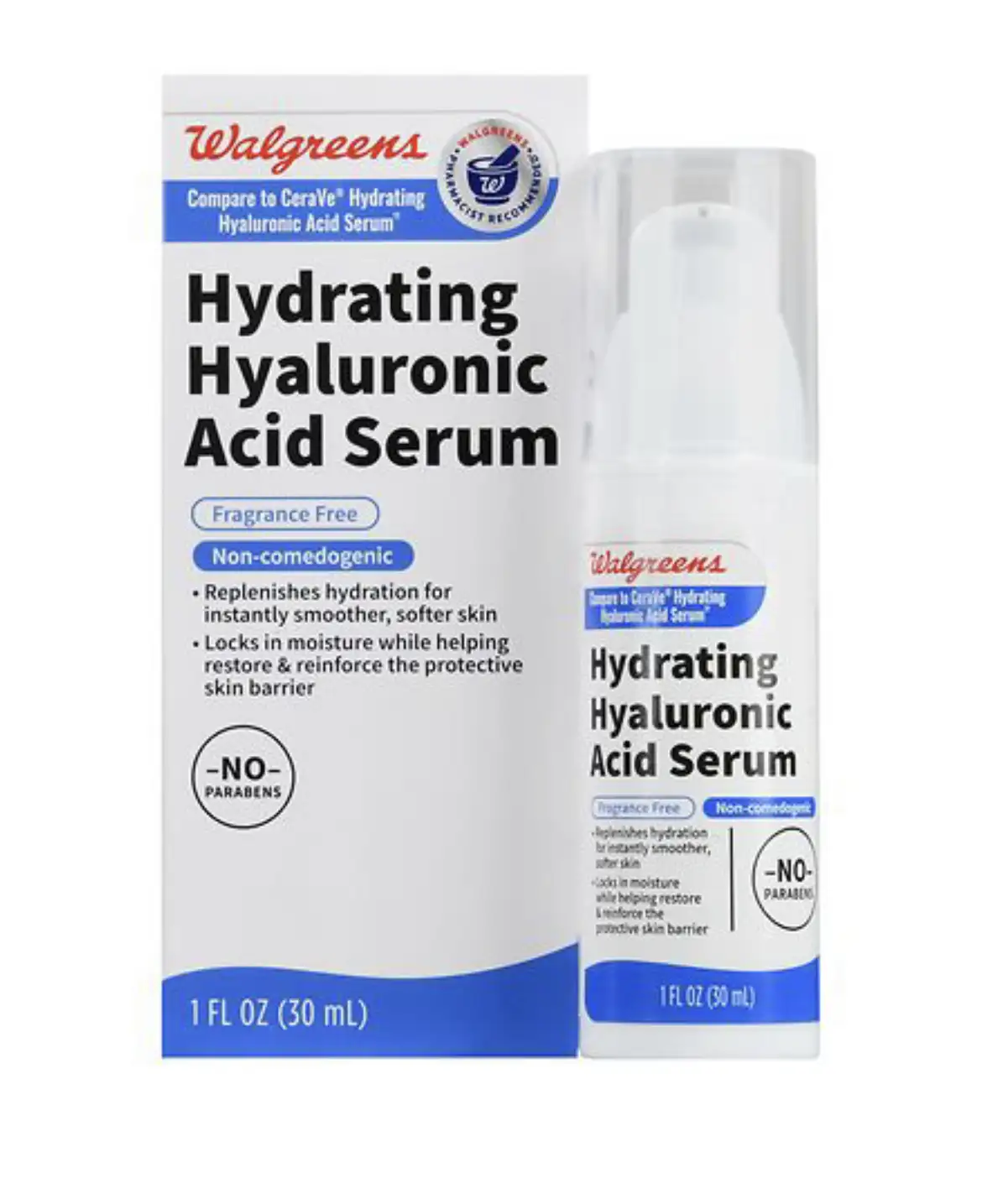 Walgreens Hydrating Hyaluronic Acid Serum Fragrance Free