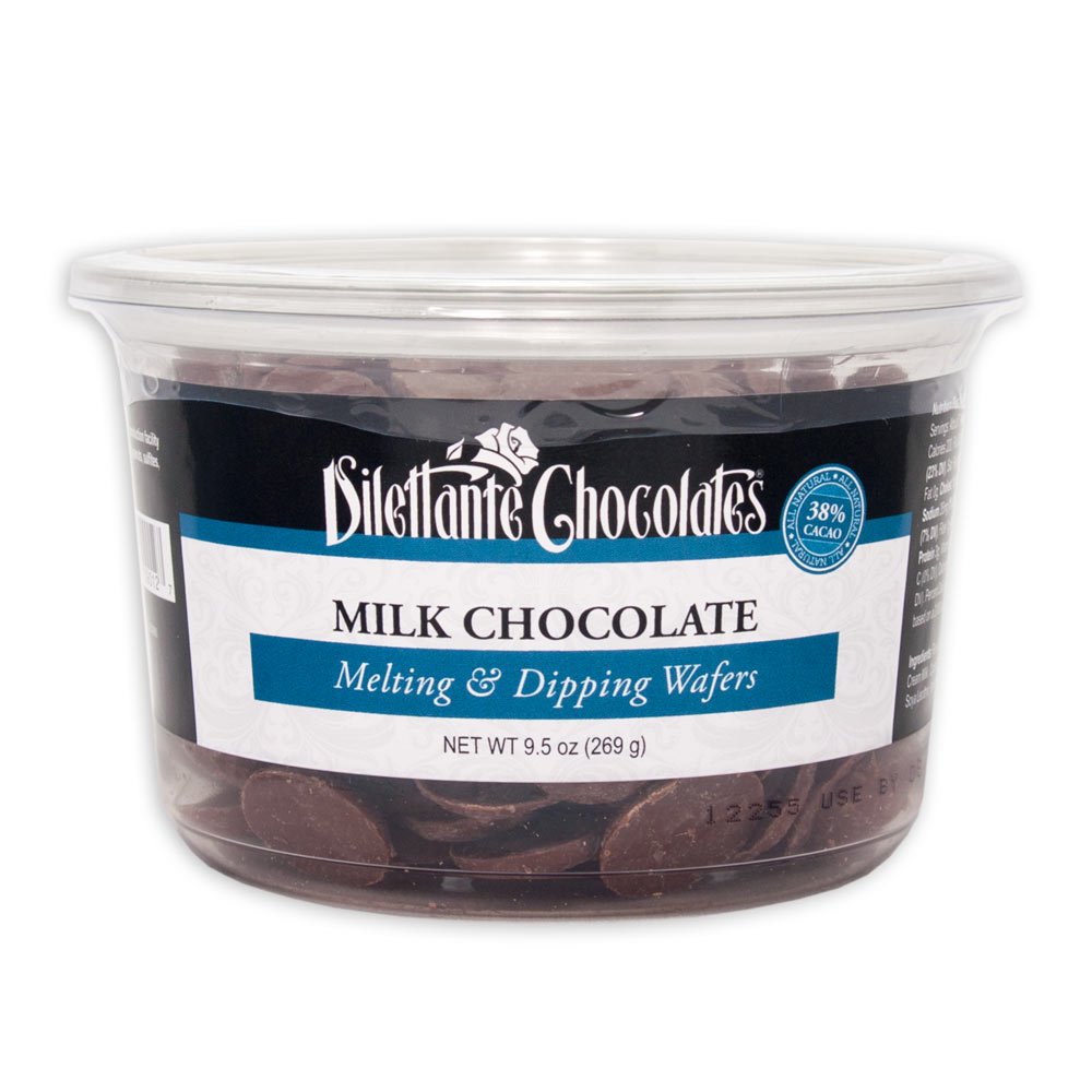 Dilettante Chocolates, Milk Chocolate Melting & Dipping Wafers