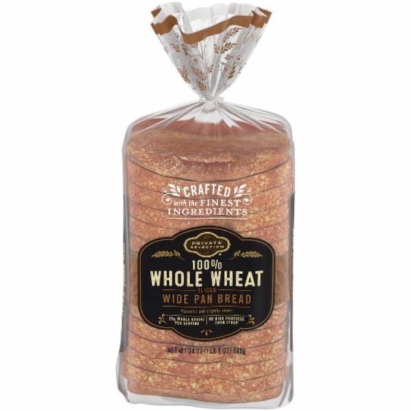 Private Selection, 100% Whole Wheat Wide Pan Bread