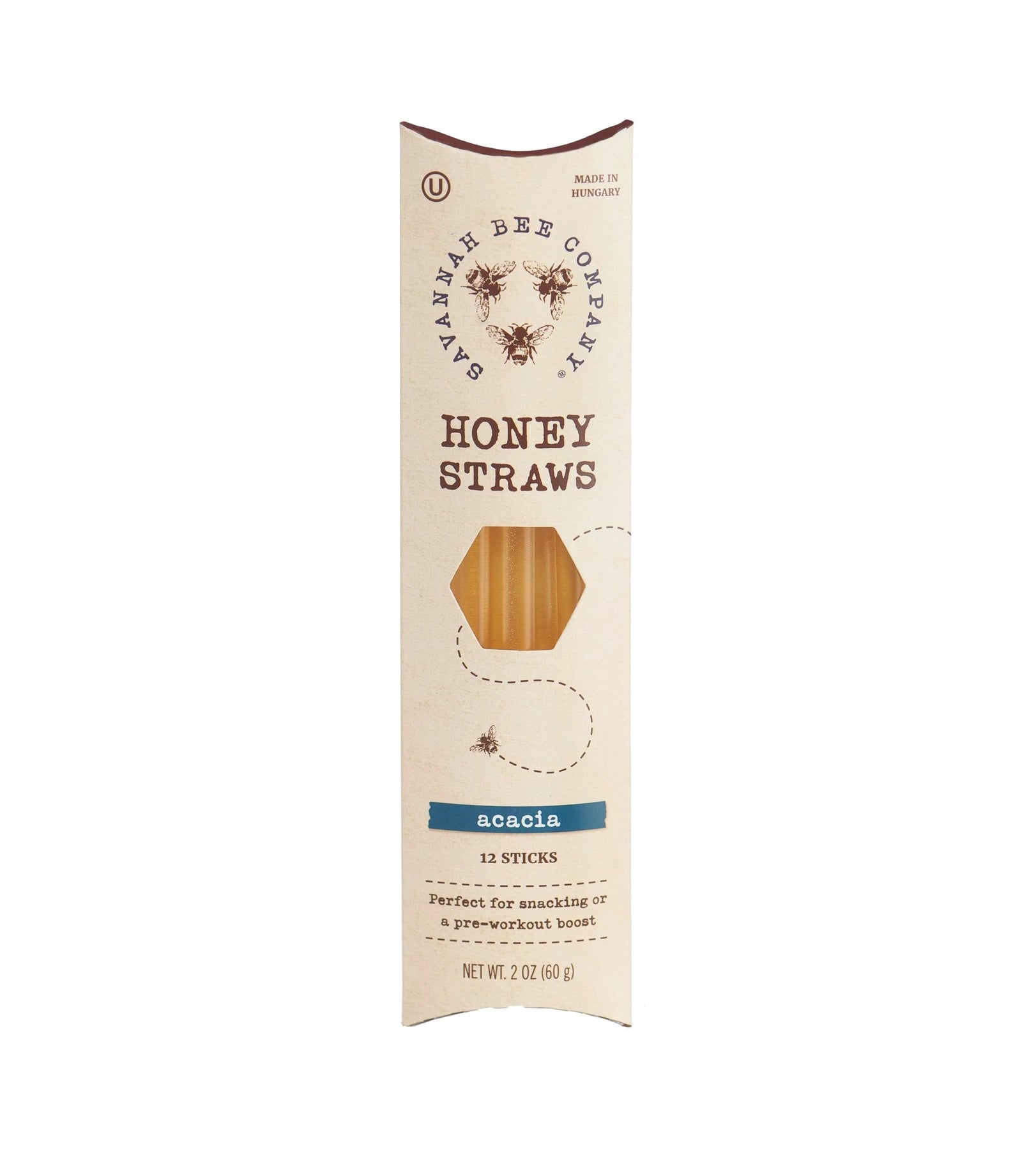 Photo of Savannah Bee Company Kosher Raw Acacia Honey Straws - 12 Sticks
