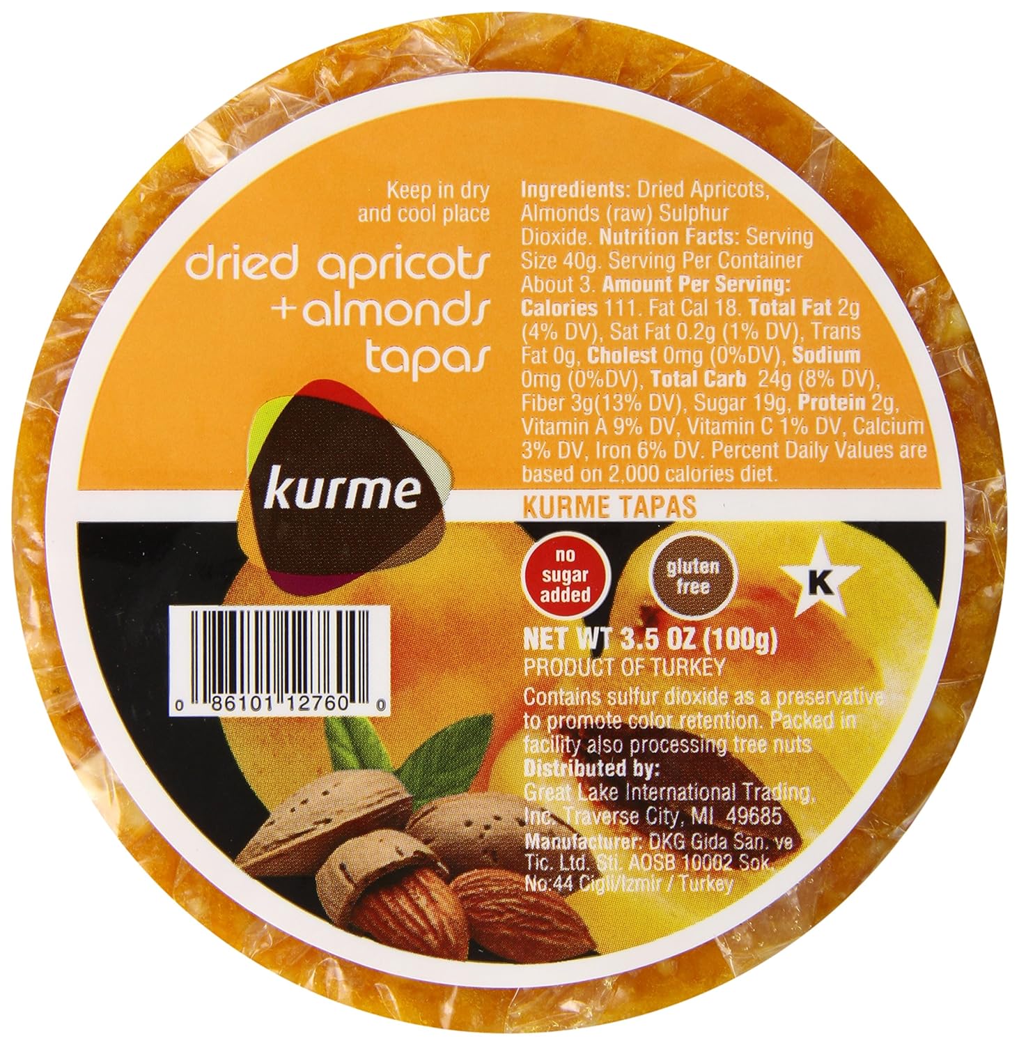 Natural Apricot + Hazelnuts Tapas