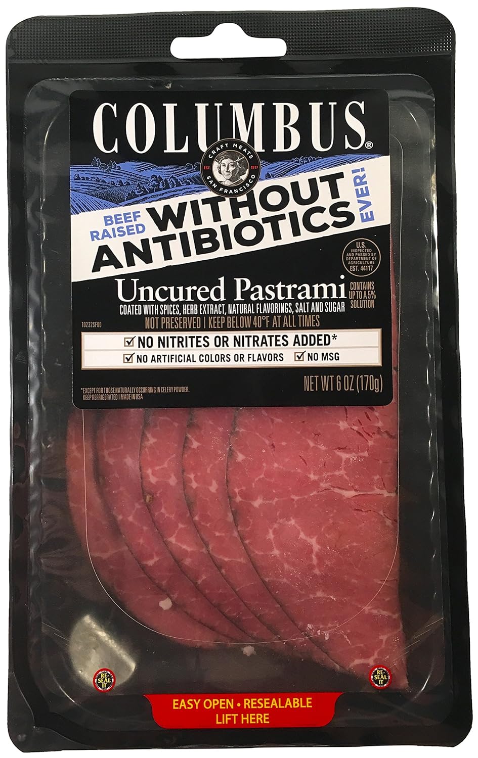 Beef Raised Uncured Pastrami