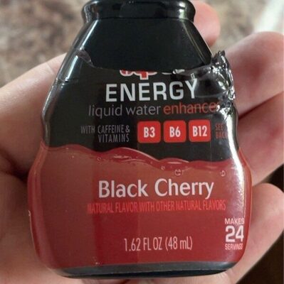 Black Cherry Energy Liquid Water Enhancer, Black Cherry