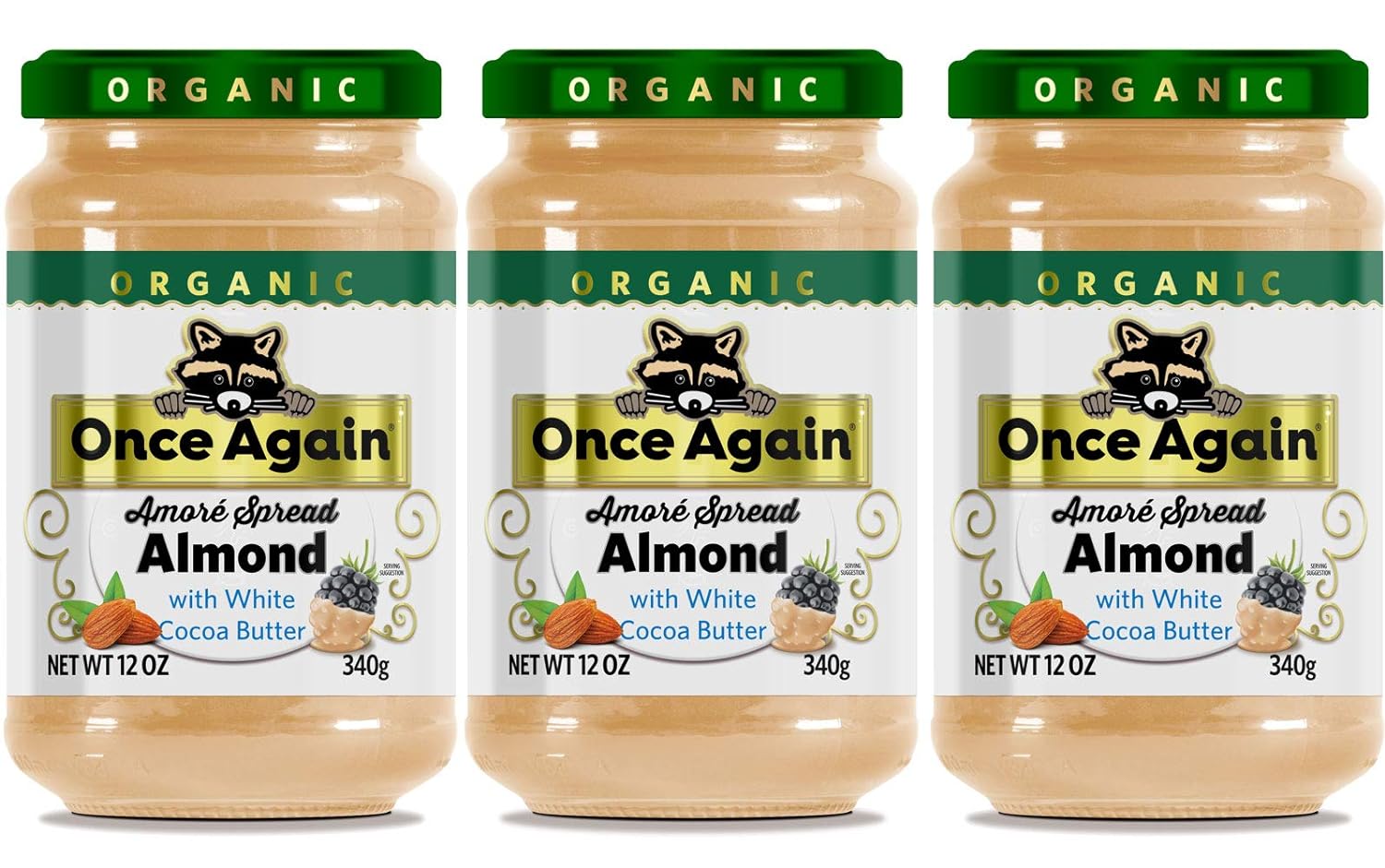 Amore Spread Almond with White Cocoa Butter, with White Cocoa Butter