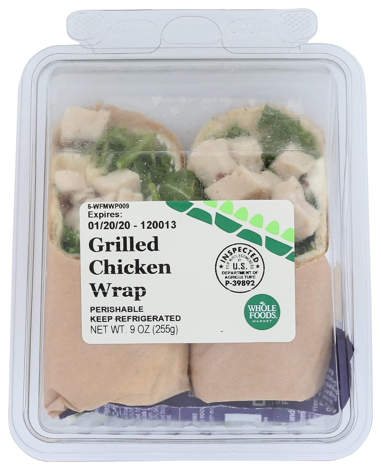 Grilled Chicken Wrap, Grilled Chicken