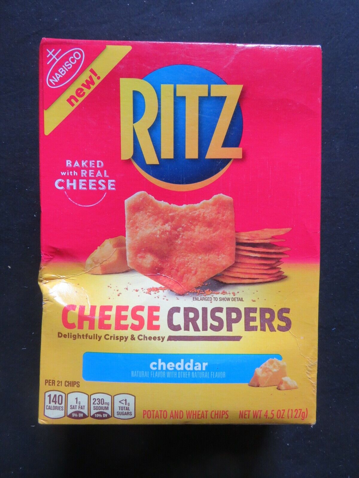 Cheddar Cheese Crispers Potato and Wheat Chips, Cheddar