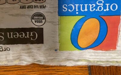 Green Organic Split Peas, Green