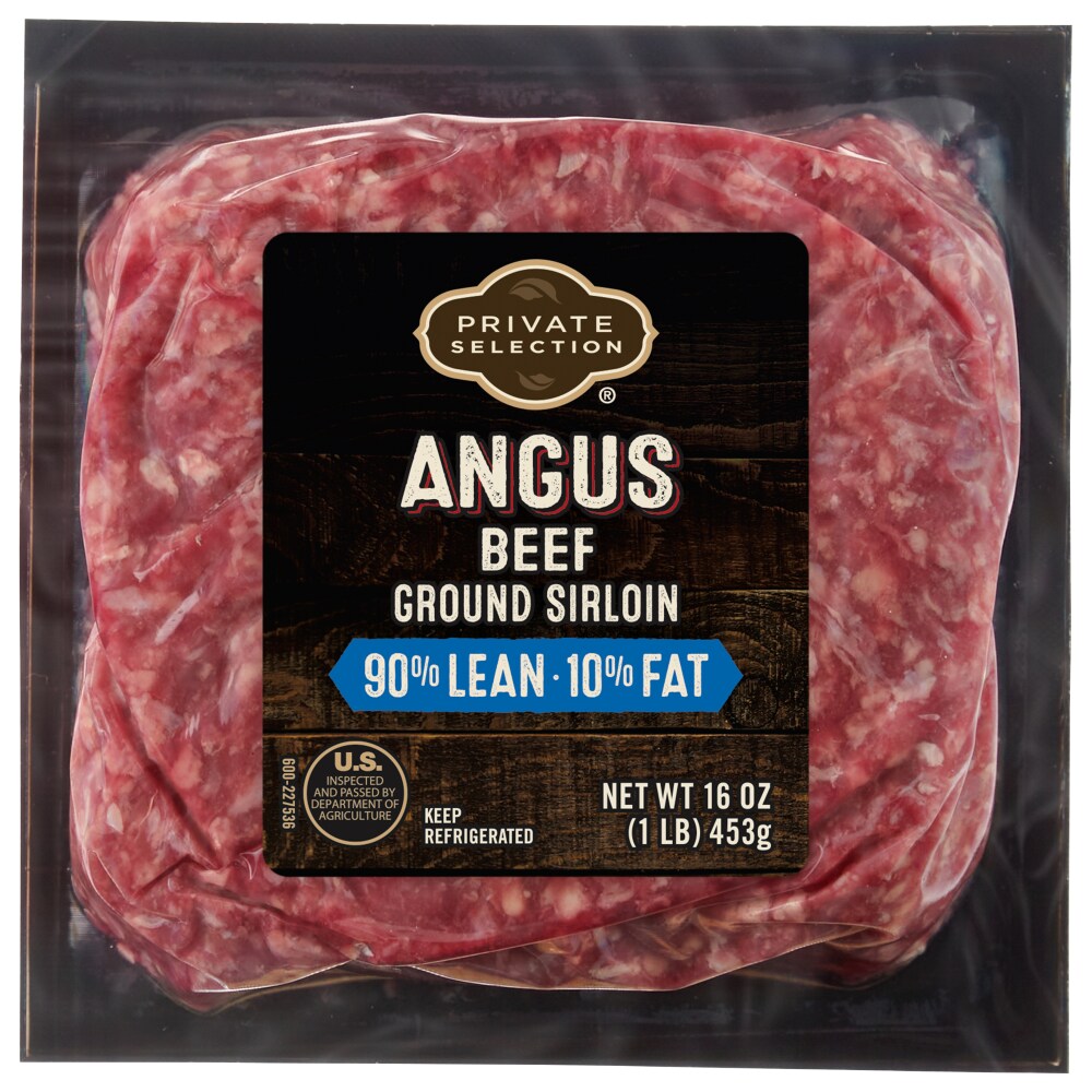 Angus 90% Lean/10% Fat Beef Ground Sirloin, Angus