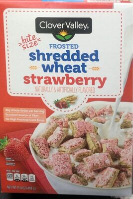 Strawberry Flavored Bite Size Frosted Shredded Wheat, Strawberry