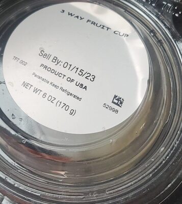 3 Way Fruit Cup Cantaloupe Melon, Honeydew Melon, Grapes, 3 Way Fruit