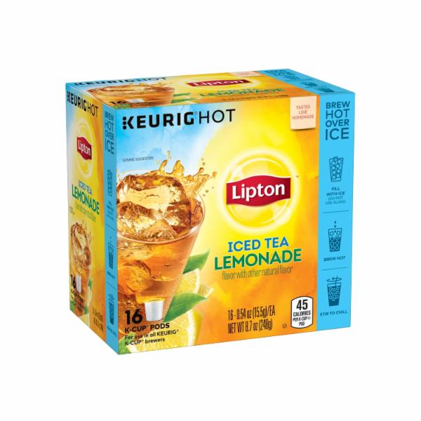 Lipton, Iced Tea Lemonade Flavor with Other Natural Flavor, K-Cup Pods