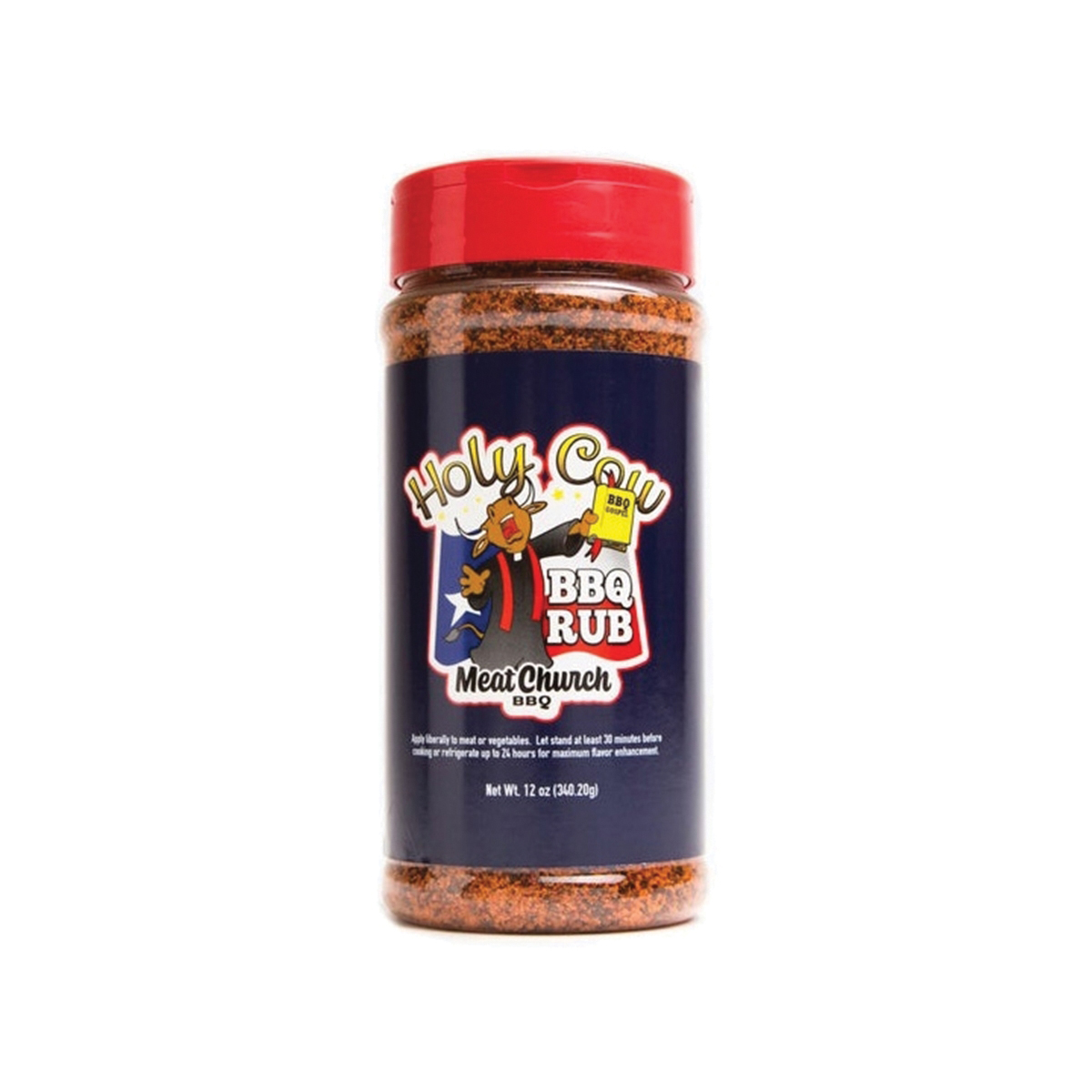 Meat Church BBQ Rub Holy Cow Seasoning 12 Oz Bottle