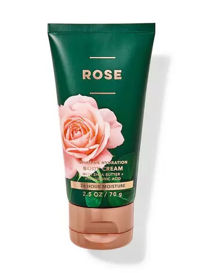 Bath & Body Works Rose Cream, Shower Gel & Mist 3-Piece Travel Size Bundle