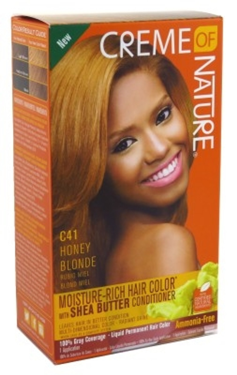 Photo of Creme of Nature Moisture Rich Hair Color Kit, C41 Honey Blonde, 1 Application