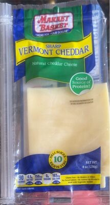 Sharp Vermont Cheddar Natural Cheddar Cheese, Sharp Vermont Cheddar