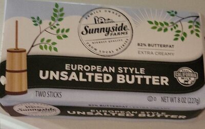 Unsalted Butter European Style, Unsalted Butter