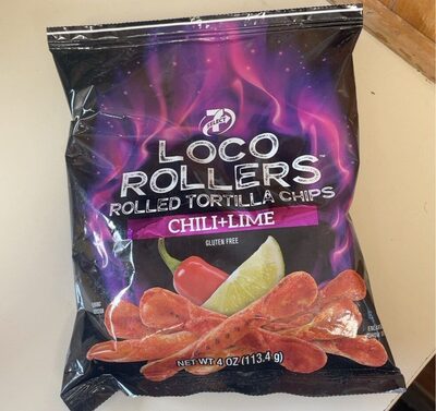 Chili+Lime Loco Rollers Rolled Tortilla Chips, Chili+Lime