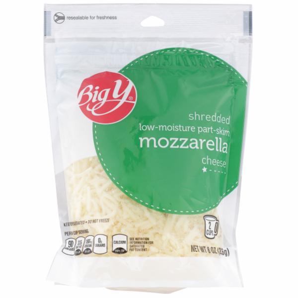 Low-Moisture Part-Skim Mozzarella Shredded Cheese, Mozzarella