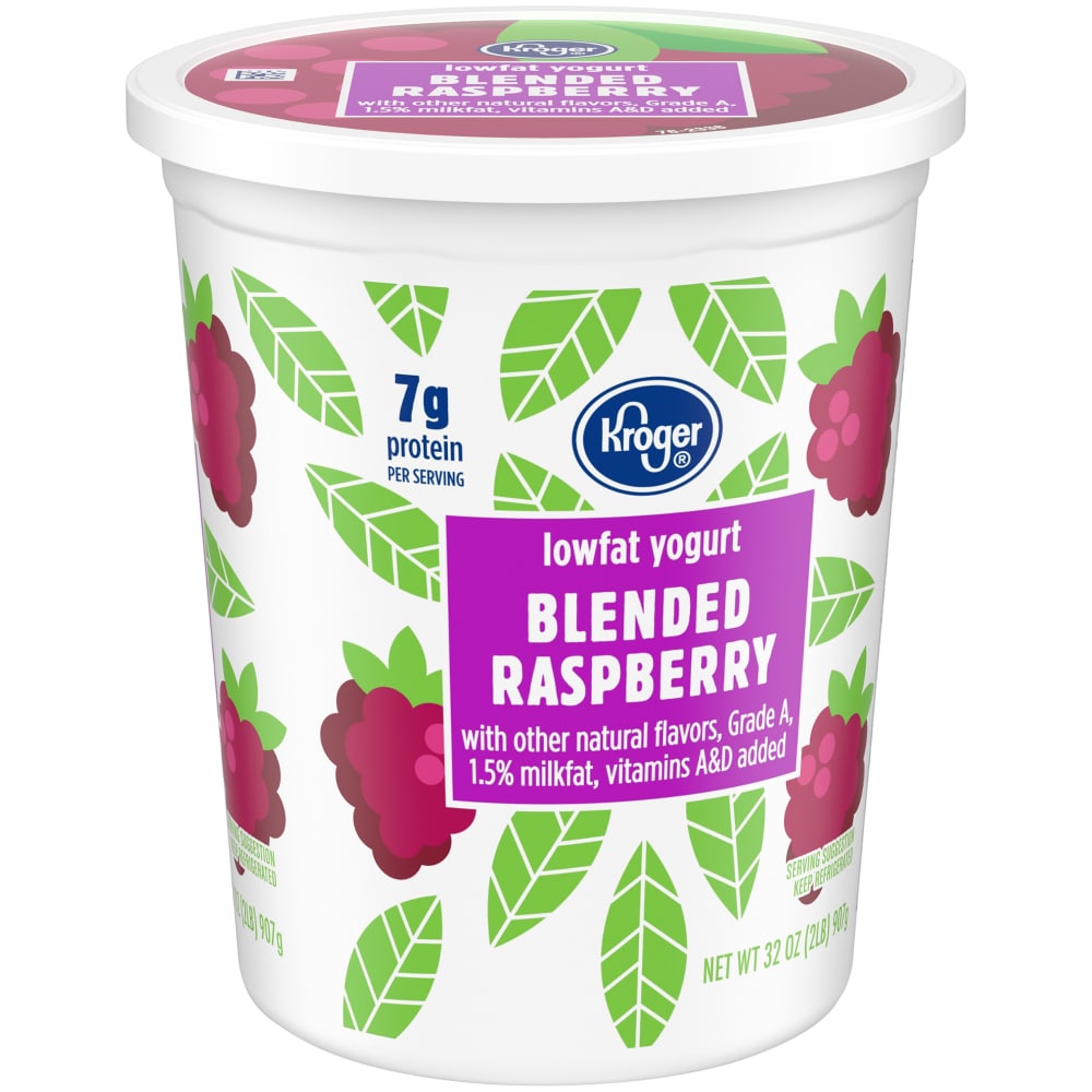 Lowfat Yogurt, Blended Raspberry