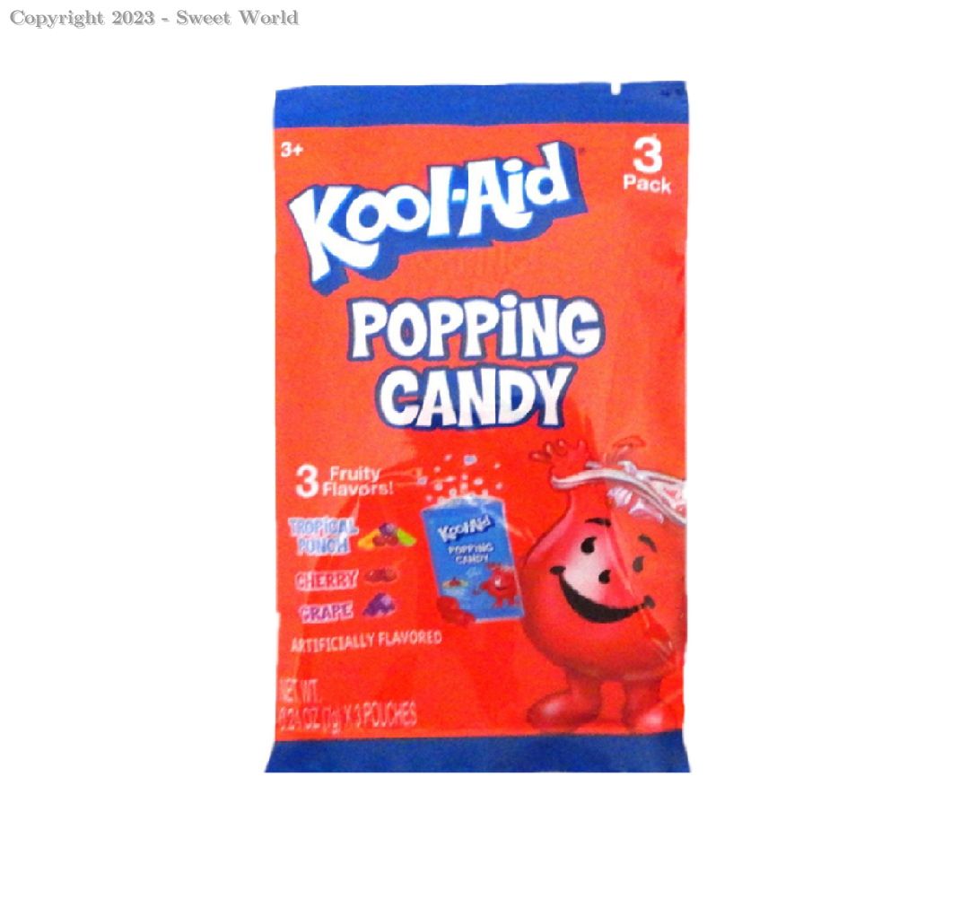 Tropical Punch, Cherry, Grape Popping Candy, Tropical Punch, Cherry, Grape