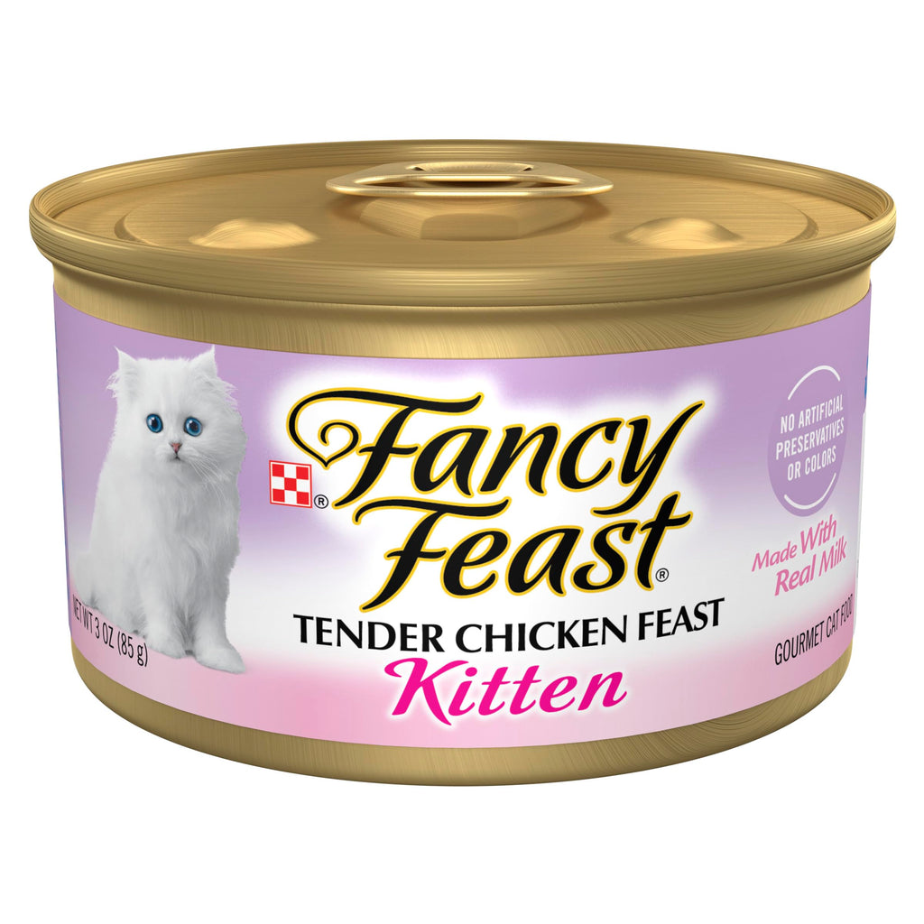 Fancy Feast Purina Kitten Wet Cat Food Pate Tender Chicken