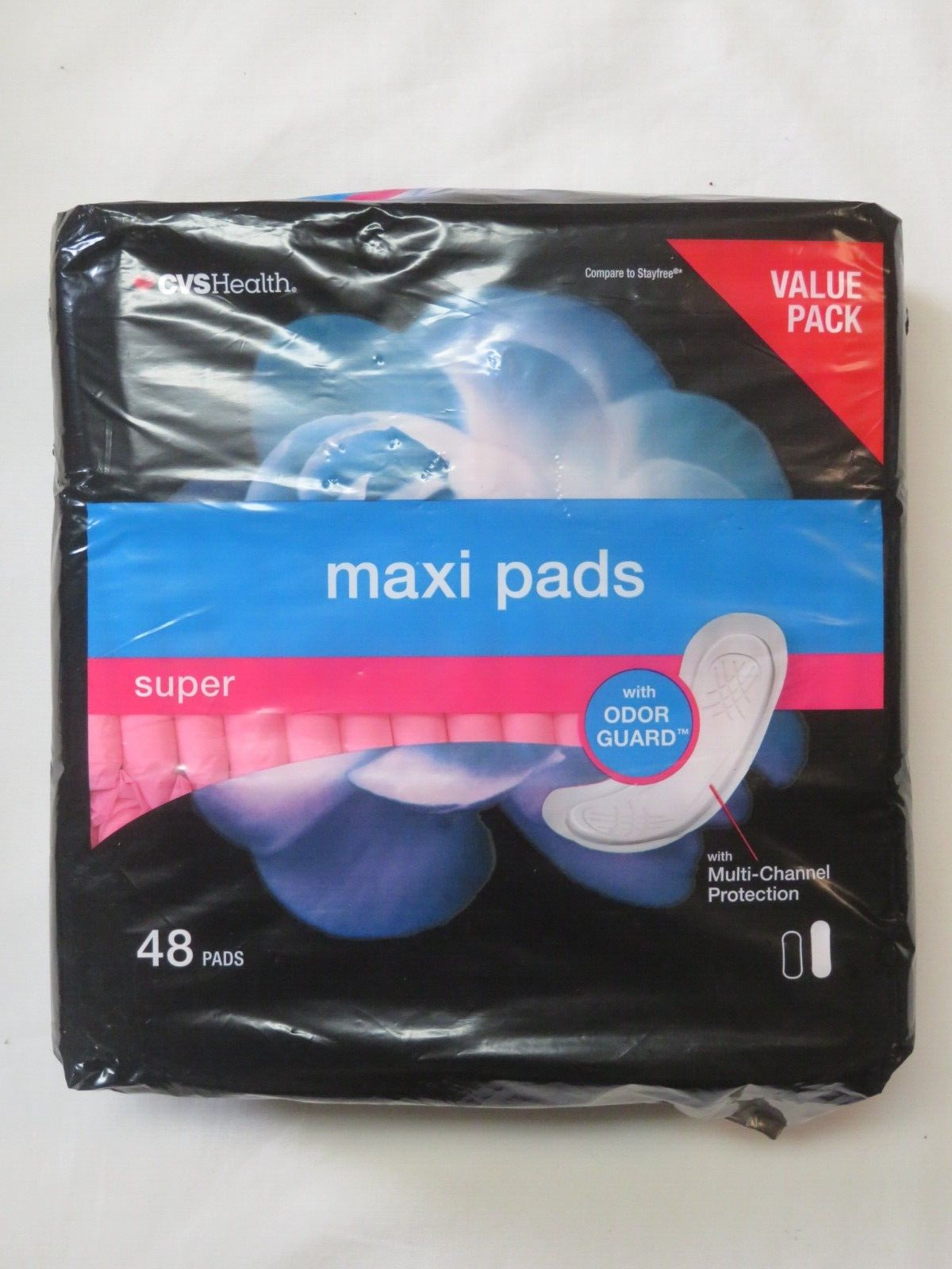 CVS Health Maxi Pads Super Mit Geruchsschutz 48 Pads Mehrkanalschutz