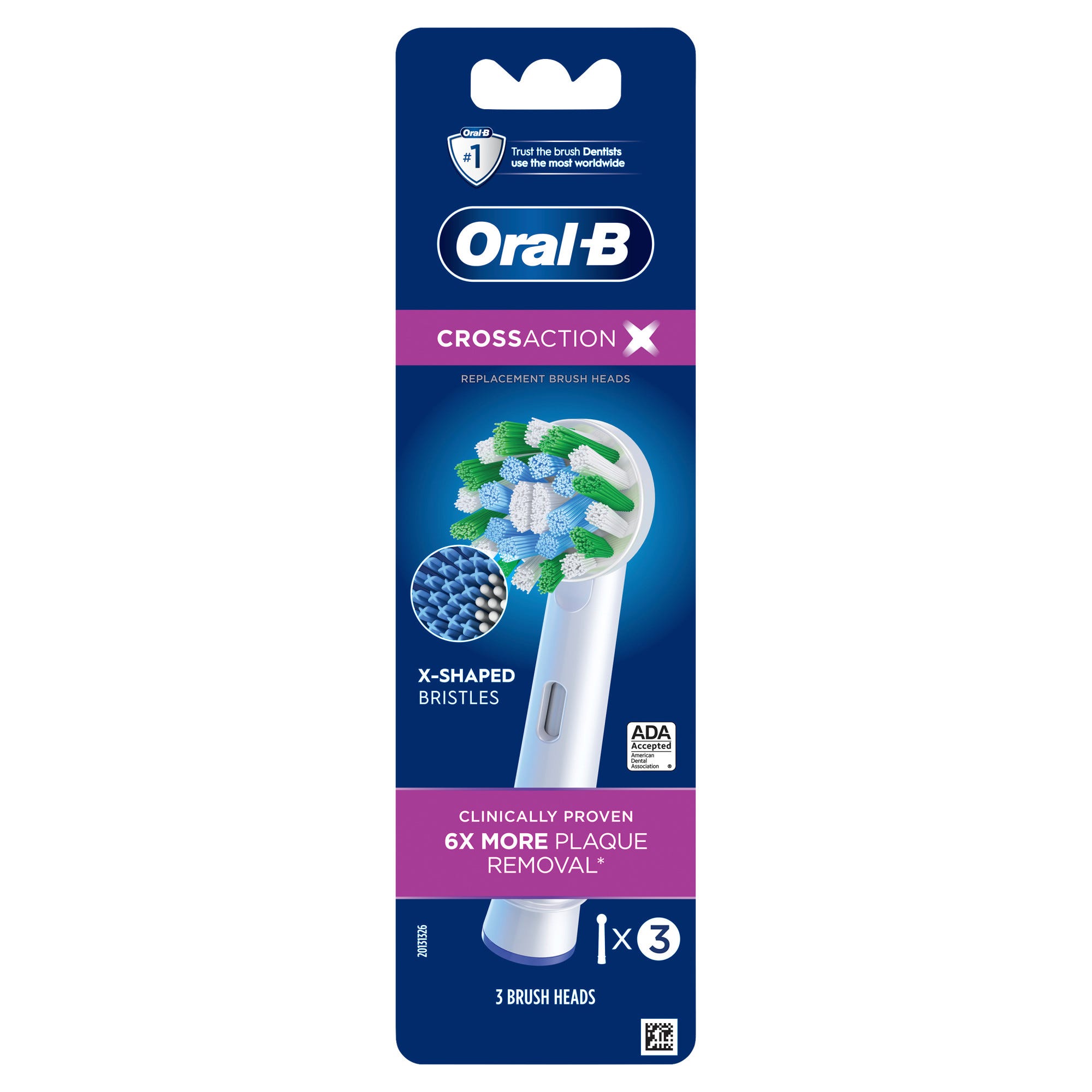 Oral-B Brush Heads - Cross Action - 3 Heads