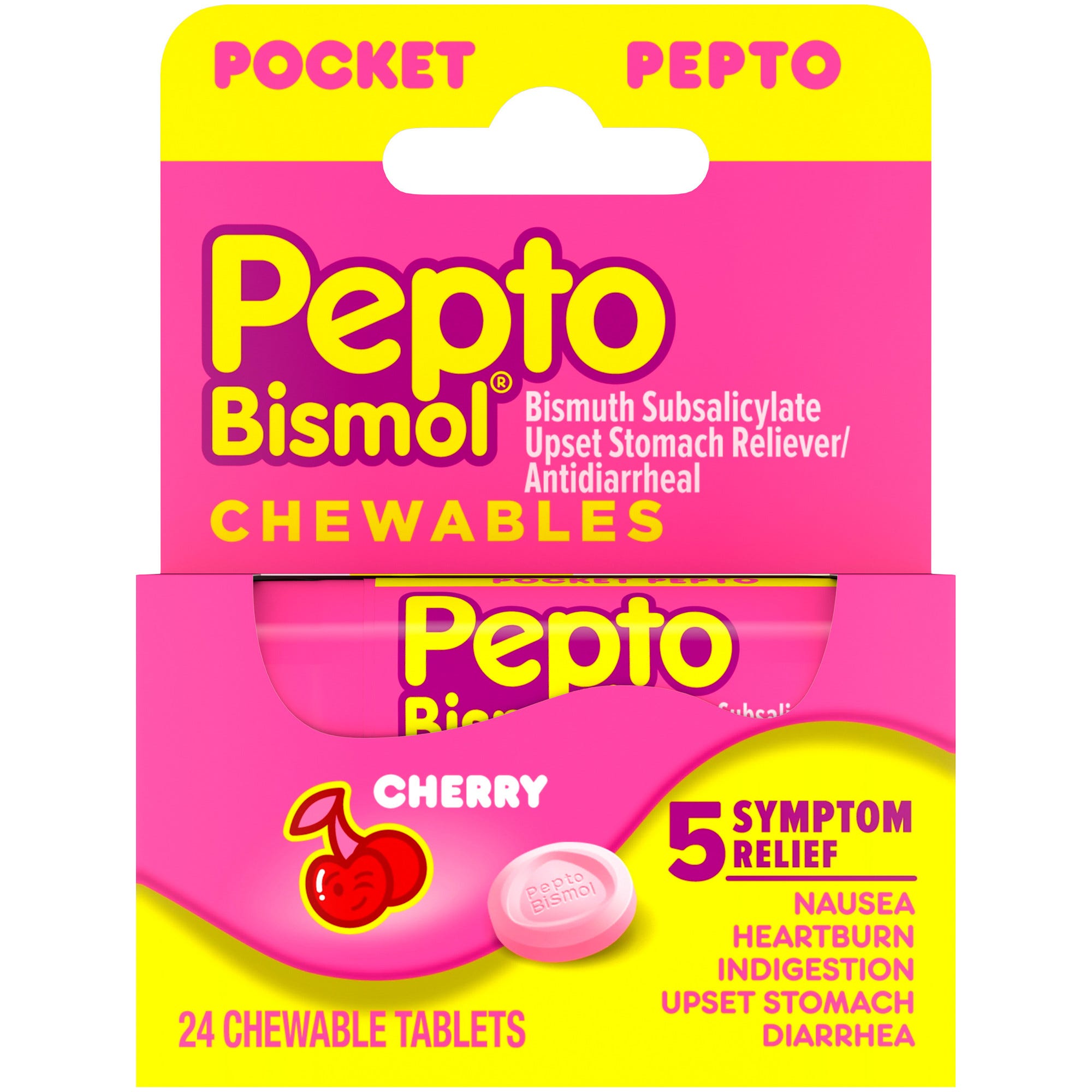Pepto Bismol - Chewables Cherry - 24 Ct