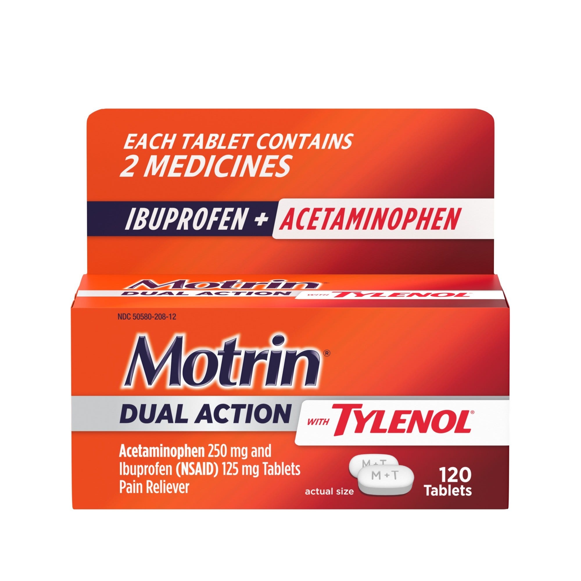 Motrin - Dual Acton With Tylenol 120 Tablets