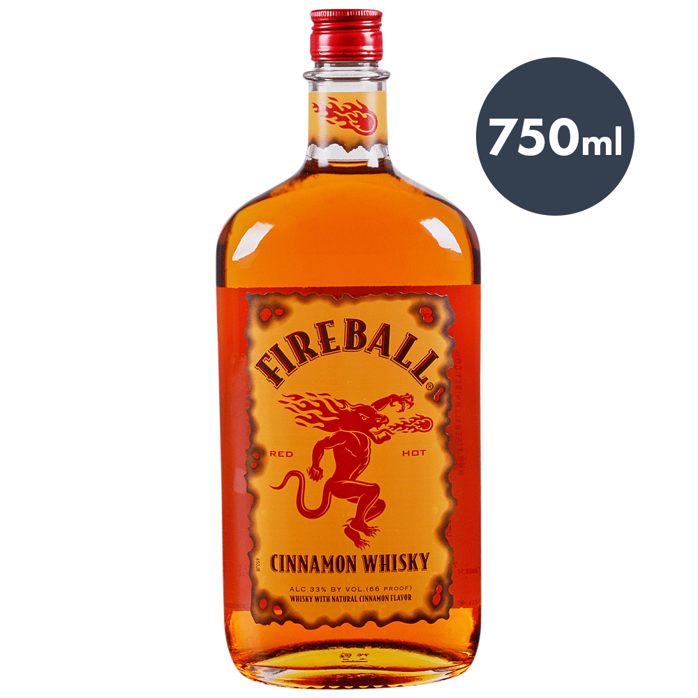 Photo of Fireball Cinnamon Whisky, 750ml Plastic Bottle 66 Proof