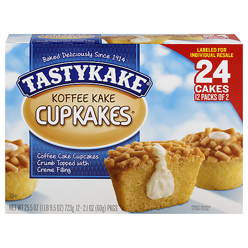 Coffee Cake Cupcakes Crumb Topped with Creme Filling, Creme