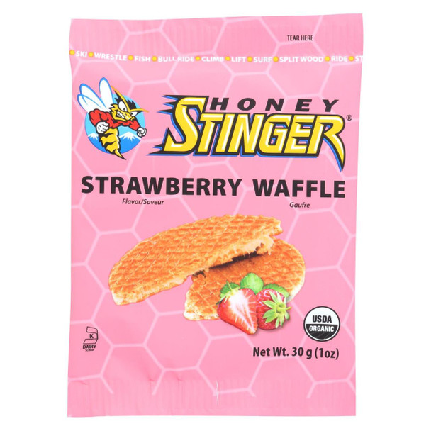 Honey Stinger, Strawberry Waffle, Strawberry, Strawberry